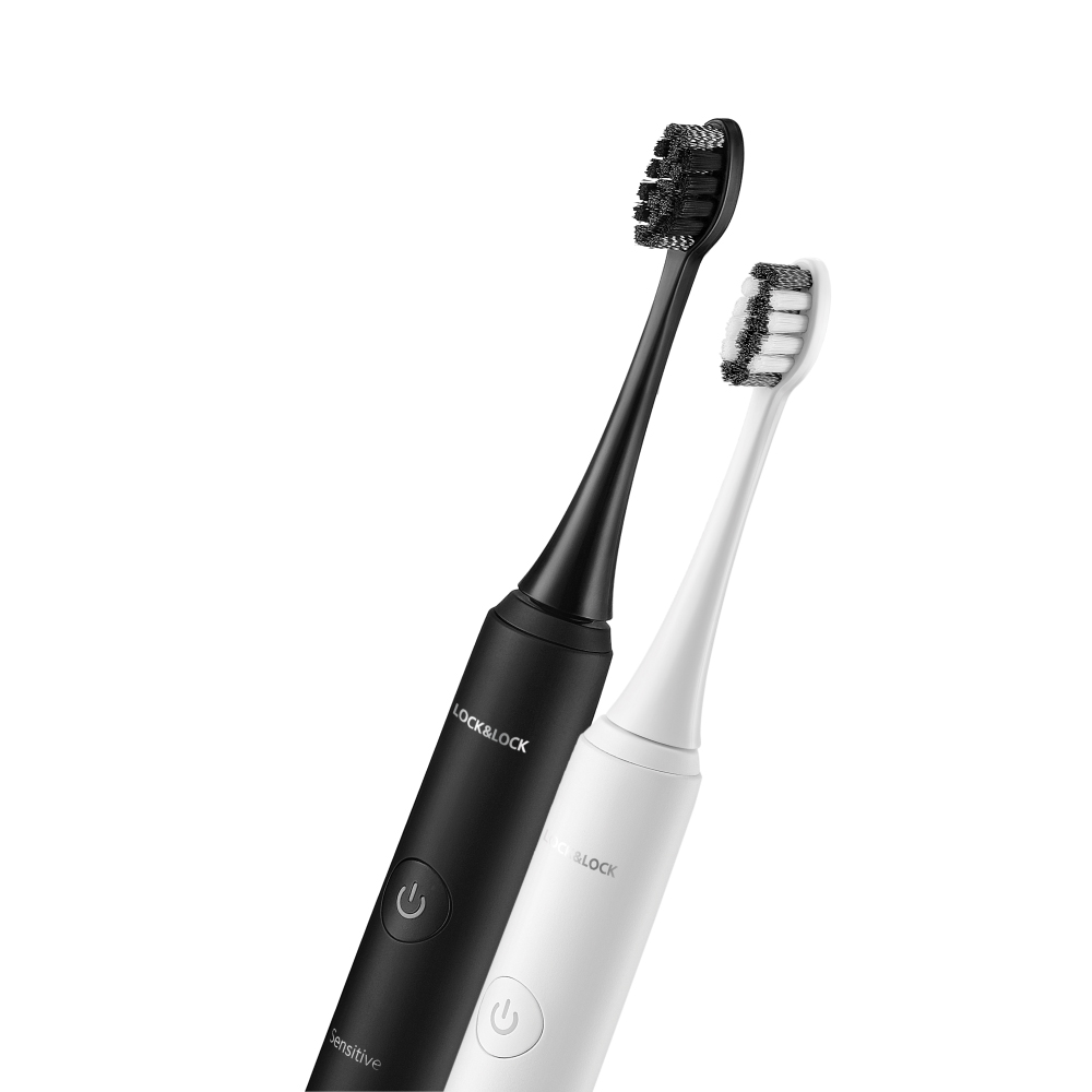 Electric toothbrush Wireless, Rechargeable, 2 Replacement Brush Heads - White, Black - ENR346, , large image number 2